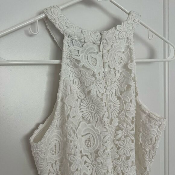 Love Poem Ivory Lace Mini Dress - Picture 5 of 10